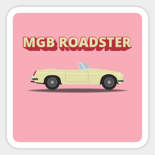 Retro Car "MGB Roadster" Sticker